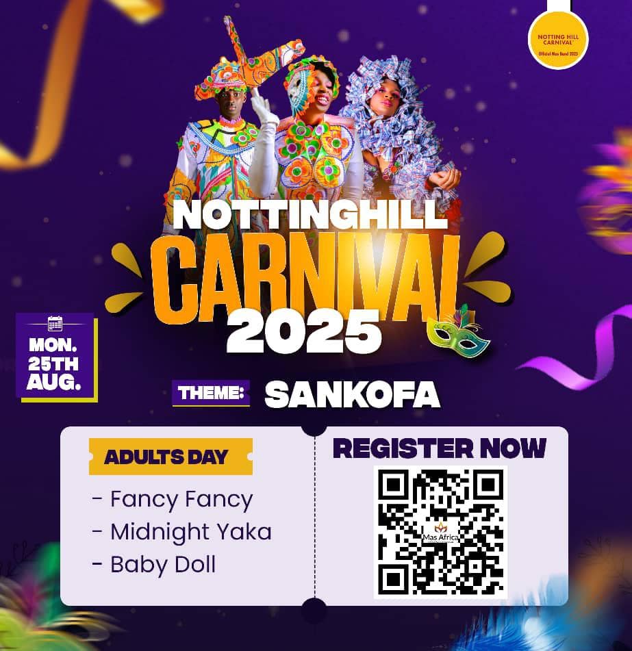 Notting Hill Carnival: 24th β 25th August 2025. REGISTER NOW!