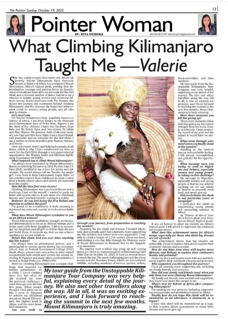 What Climbing Kilimanjaro Taught Me _Valerie